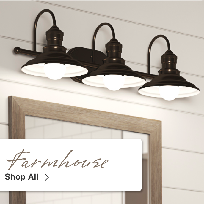 farmhouse bathroom light fixtures