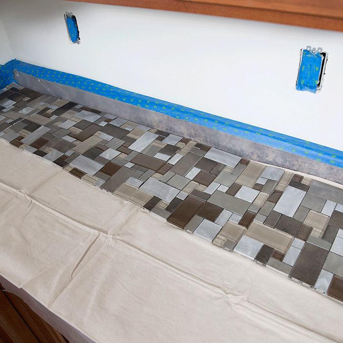 Installing A Tile Backsplash, Can You Install Glass Tile On Drywall