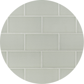 A gray subway tile swatch.