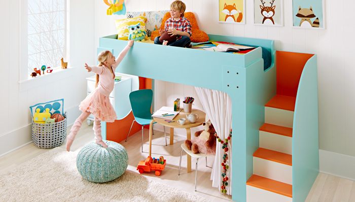 Junior Loft Bed, Diy Dog Bunk Bed With Stairs And Desk