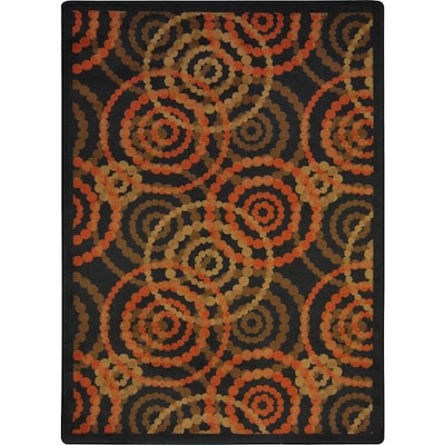 Joy Carpets Dottie Warm Earth Indoor Kids Area Rug Common 5 X 8 Joy Carpets Dottie Warm Earth Indoor