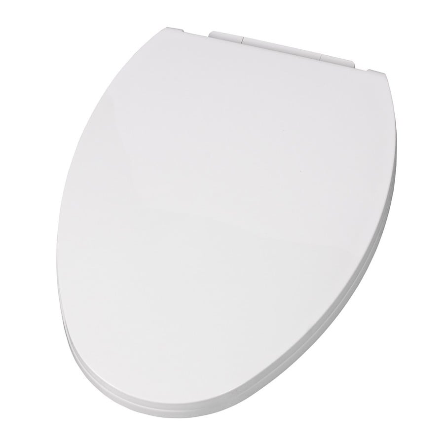 American Standard EverClean White Plastic Elongated Slow Close Toilet