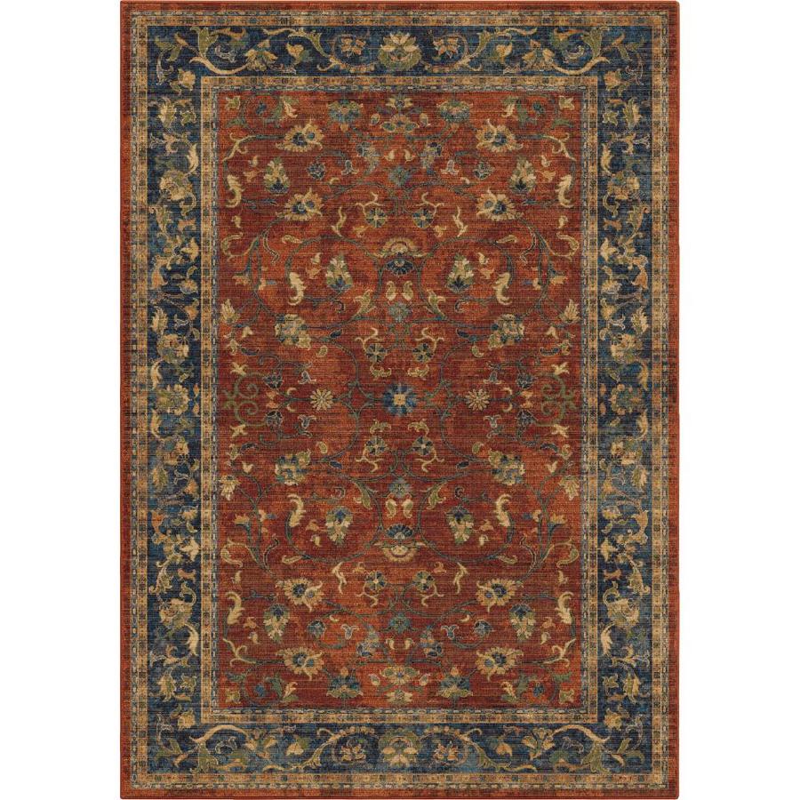 Allen Roth Breelynn Red Indoor Oriental Area Rug Common 5 X Allen Roth Breelynn Red Indoor Oriental Area Rug Common 5 X 7