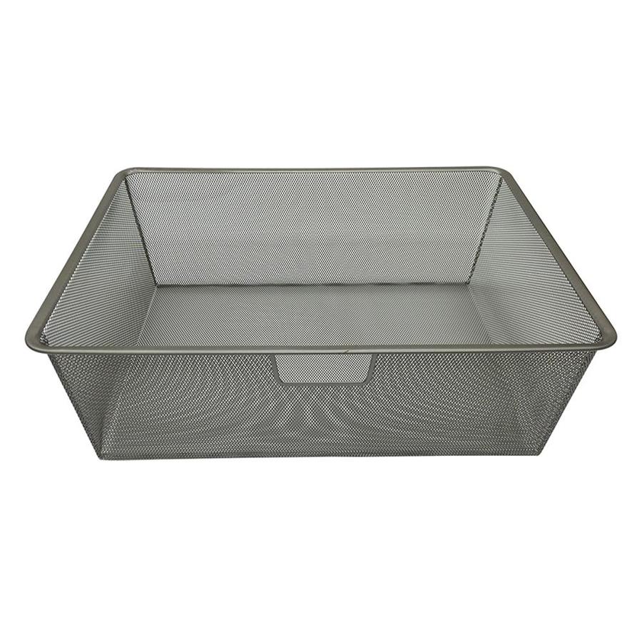 Knape Vogt Closet Culture Wire Mesh Basket Champagne Nickel At