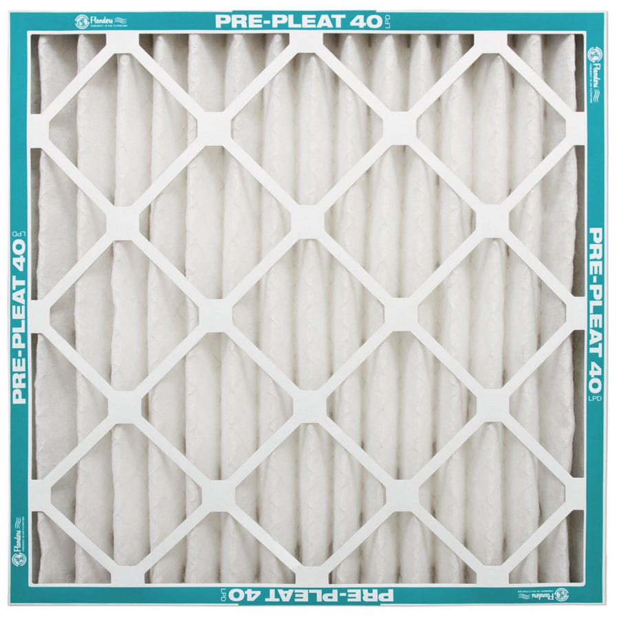 Flanders 80055.012430 12-Pack 30-in x 24-in x 1-in Pleated Ready-to-Use Industrial HVAC Filter