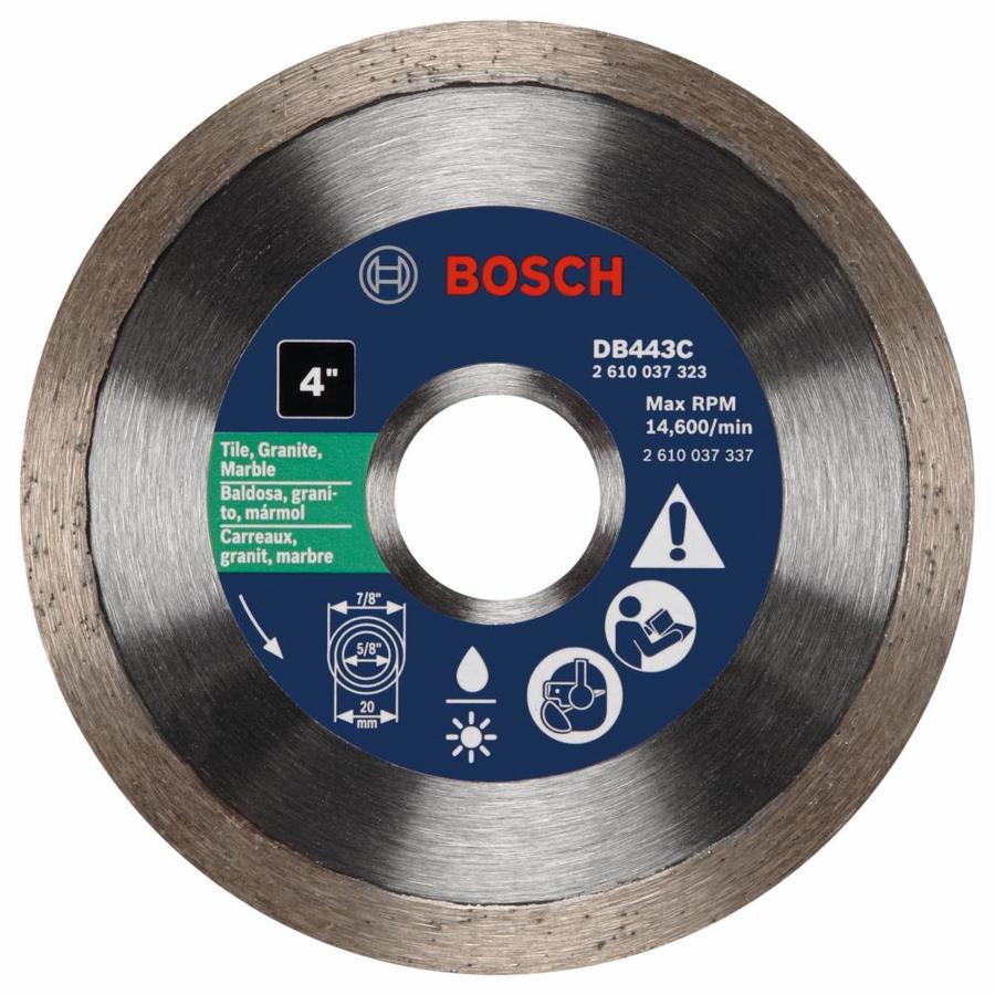 Bosch 4in Wet/Dry Continuous Diamond Saw Blade at