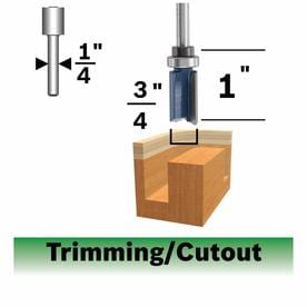 Bosch 3/4-in Carbide-Tipped Straight Router Bit