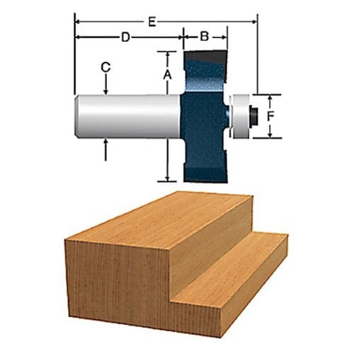 Bosch In Carbide Tipped Rabbeting Router Bit In The Cabinetry Joinery Router Bits