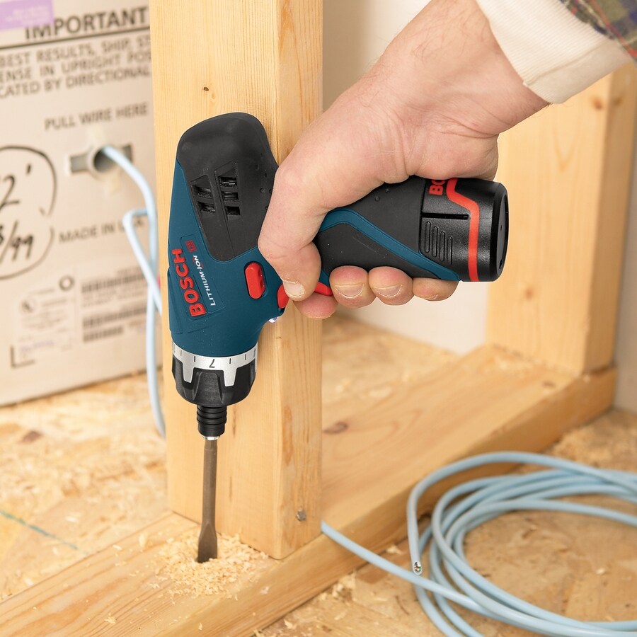 Bosch 12 volt Max 1 4 in Drill Charger Included and Soft Bag