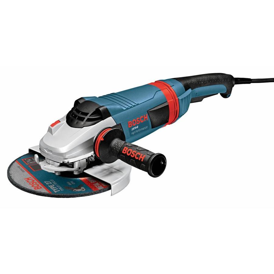 Bosch 7 In 15 Amps Trigger Switch Corded Angle Grinder At Lowes Com