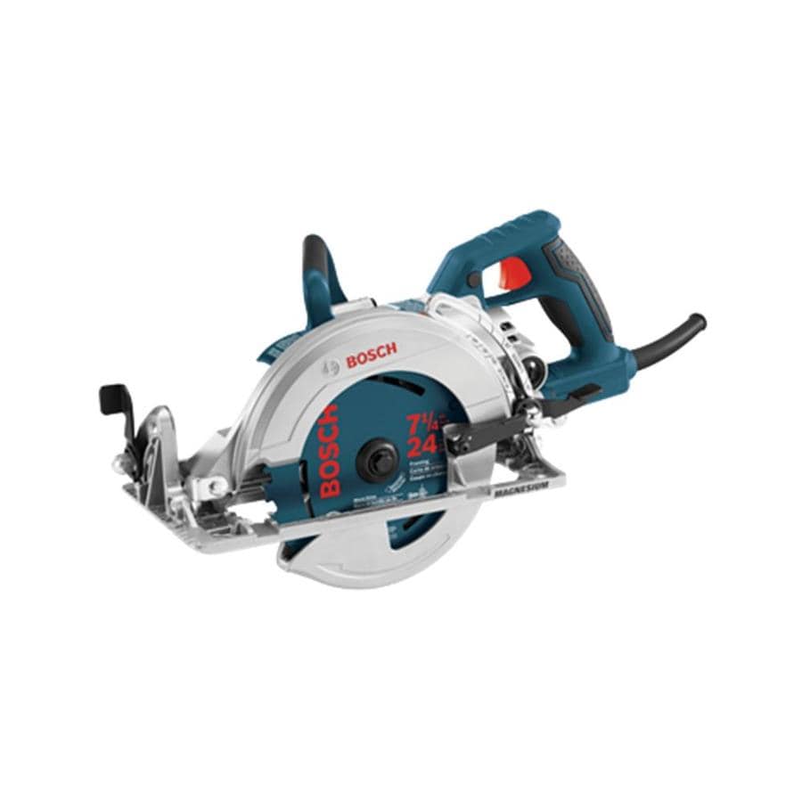 Bosch 7-1/4-in 15-Amp Worm Drive Corded Circular Saw with Magnesium Shoe