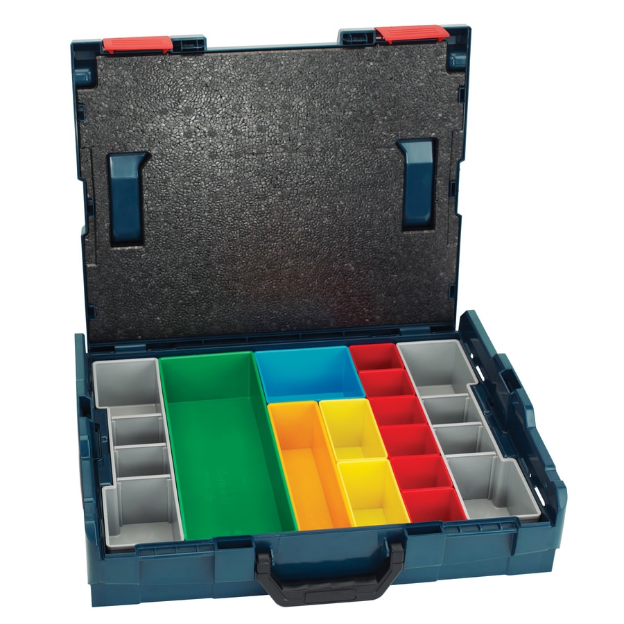 Bosch 17.25in Blue Plastic Lockable Tool Box at
