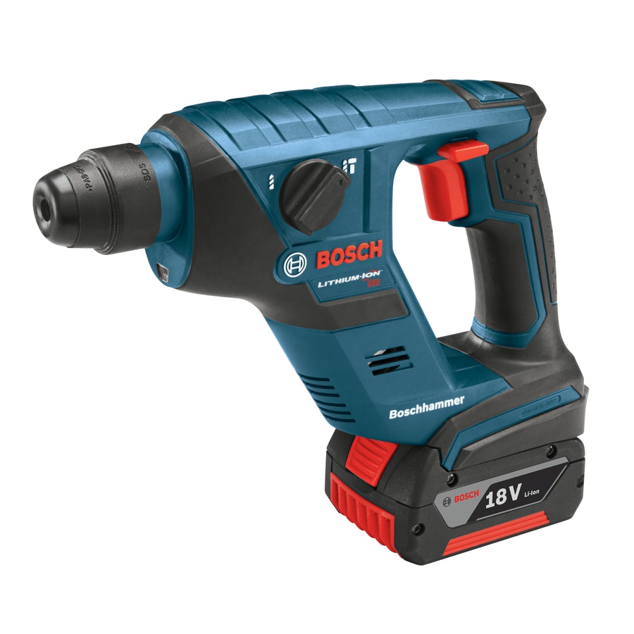 Bosch 1-Battery 18-Volt 1/2-in SDS-Plus Cordless Rotary Hammer At Lowes.com