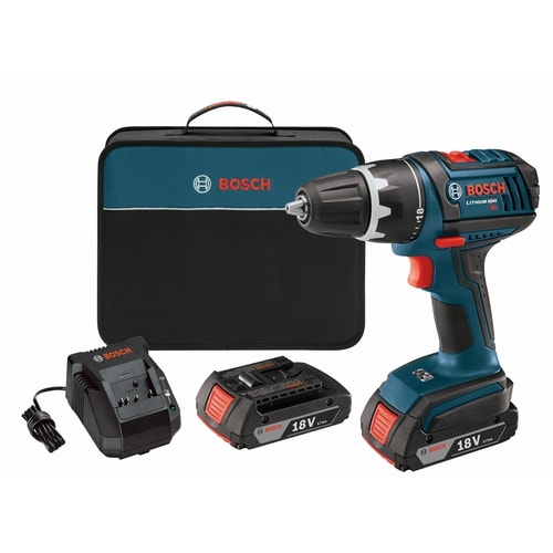 Bosch 18-Volt 1/2-in Cordless Drill (Charger Included And 2-Batteries ...