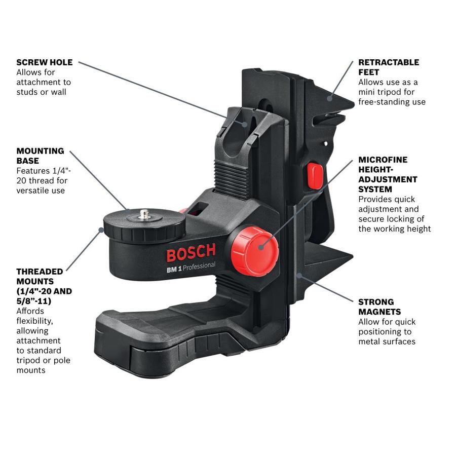 Bosch Plastic Pole System in the Laser Level Accessories department at ...