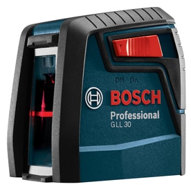 Bosch 30-ft Red Beam Self-Leveling Cross-Line Chalkline Laser Level with Plumb Points
