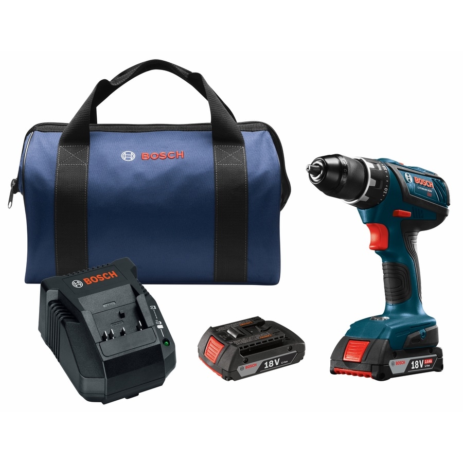 Bosch 18-Volt 1/2-in Cordless Drill (Charger Included And 2-Batteries ...