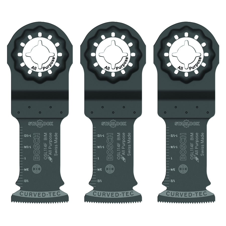 Bosch Starlock 3 Pack Bi Metal Oscillating Tool Blade At Lowes Com