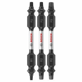 Bosch 3-Piece 2-1/2-in Set Square/Robertson Alloy Steel Hex Shank Screwdriver Bit Set