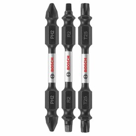 Bosch Impact Tough 3-Piece 1/4-in x 2-1/2-in Double-ended Double-ended Impact Driver Bit Set