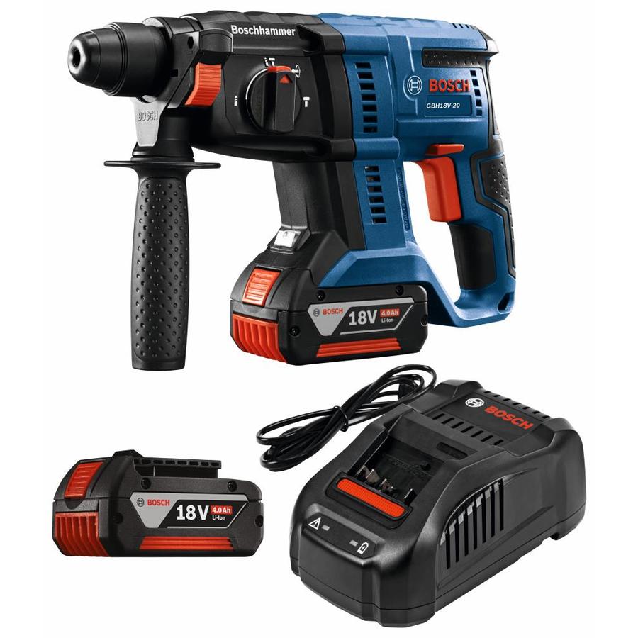 Bosch 18 Volt 3 4 In Sds Plus Cordless Rotary Hammer 2 Batteries