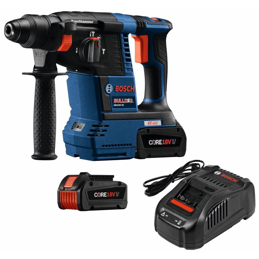 Bosch Bulldog Core18v Sds Plus Cordless Rotary Hammer 2 Batteries