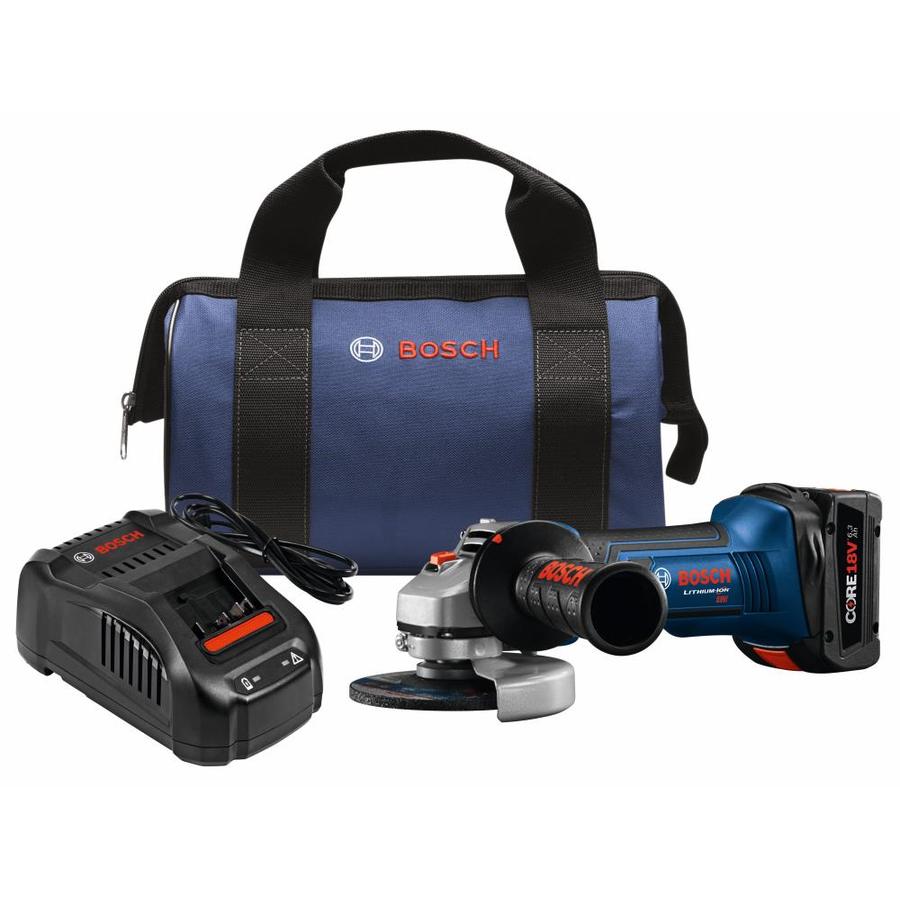 Bosch 4 5 In Core18v Cordless Angle Grinder Charger Included And