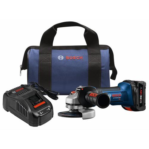 Bosch 4 5 In Core18v Cordless Angle Grinder Charger Included And