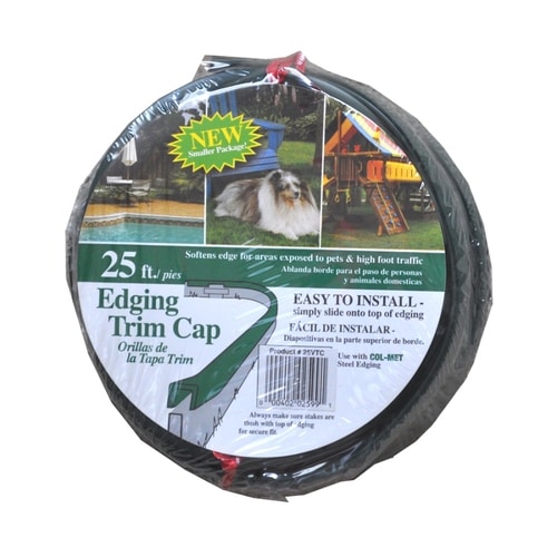 COLMET 300in Green Vinyl Landscape Edging Cap at