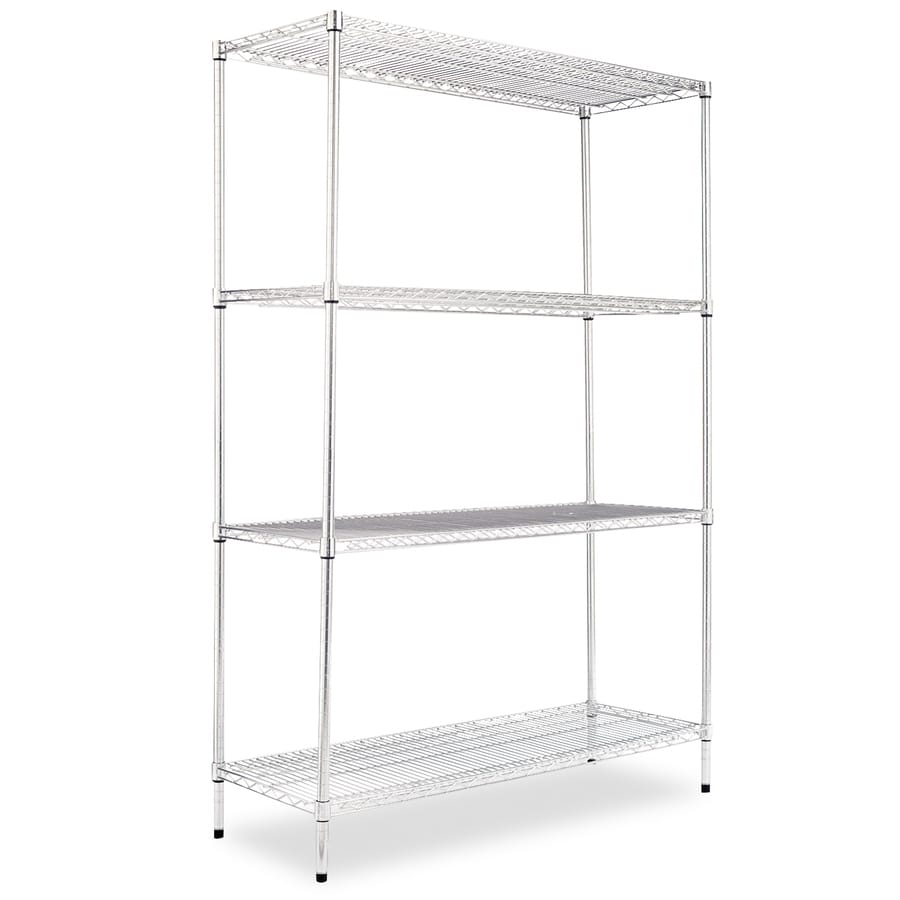 Alera 18in D x 48in W x 72in H 4Tier Steel Utility Shelving Unit in the Freestanding