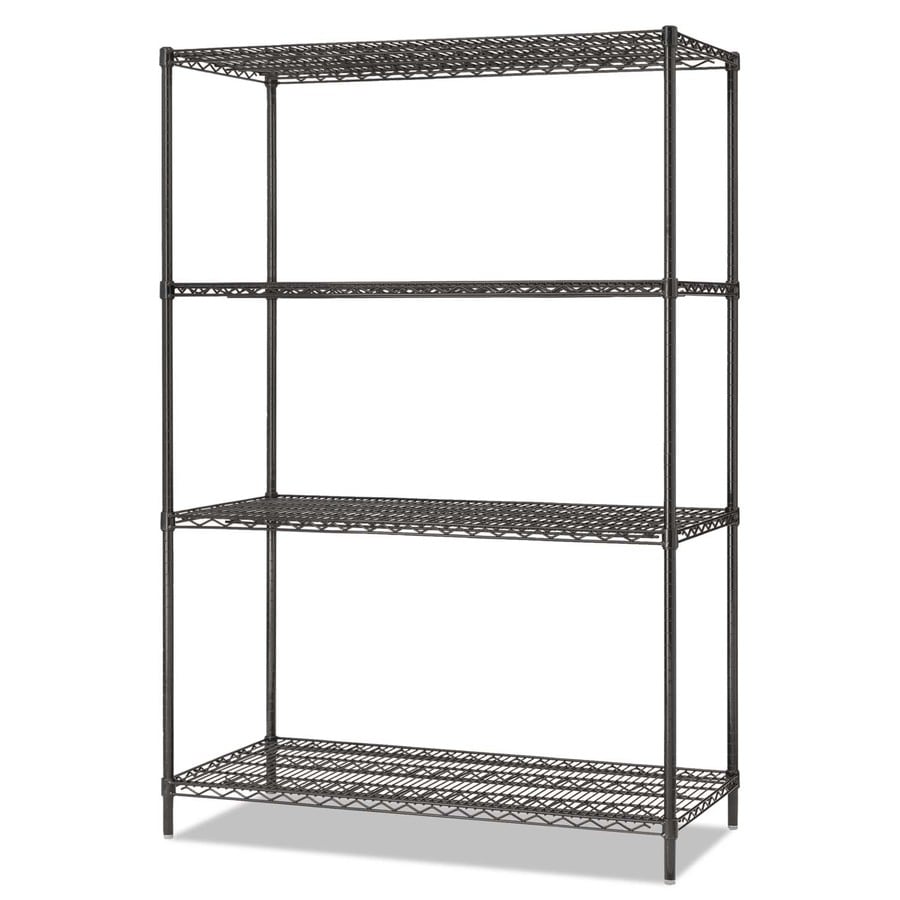 Alera 72 In H X 48 In W X 24 In D 4 Tier Steel Freestanding Shelving Unit At 4855