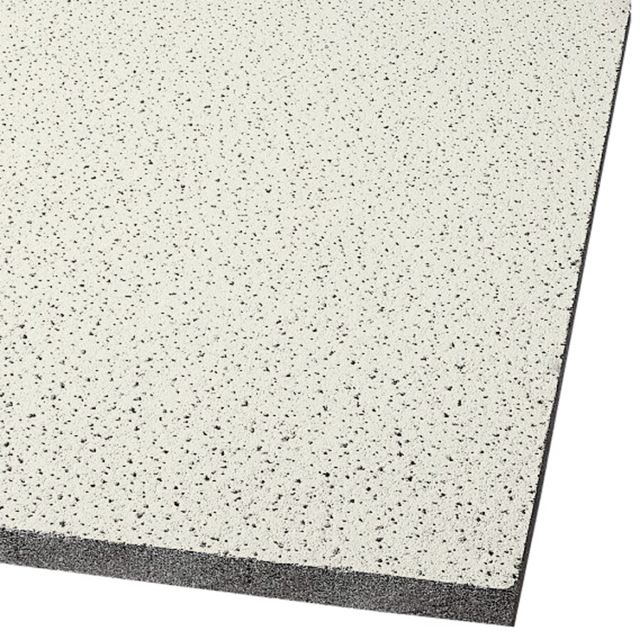 Common 24 In X 24 In Actual 23 719 In X 23 719 In Fine Fissured 16 Pack Cream Fissured 15 16 In Drop Acoustic Panel Ceiling Tiles