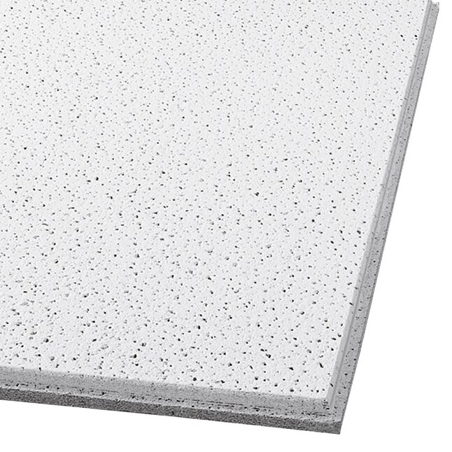 Armstrong Ceilings 24-in x 24-in Fissured 16-Pack White Fissured 15/16-in Drop Acoustic Panel Ceiling Tiles Armstrong Ceilings 24-in x 24-in Fissured 16-Pack White Fissured 15/16-in Drop Acoustic Panel Ceiling Tiles