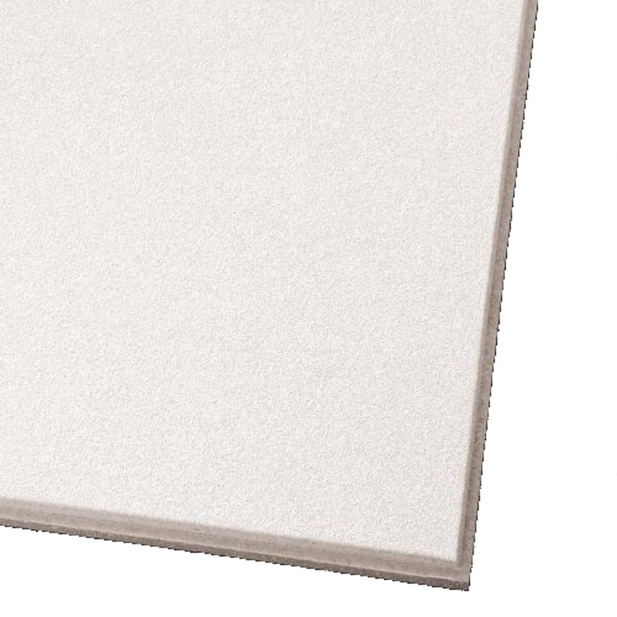 Armstrong Ceilings 1952 (Common: 24-in x 24-in; Actual: 23.73-in x 23.73-in) Ultima 12-Pack White Smooth 9/16-in Drop Acoustic Panel Ceiling Tiles