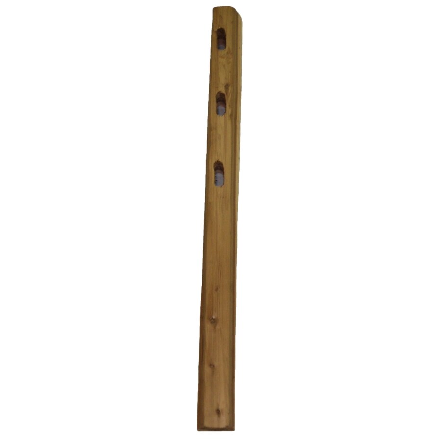 Severe Weather 00025 4-in x 6-1/2-ft Cedar Wood Fence Split-rail End Post