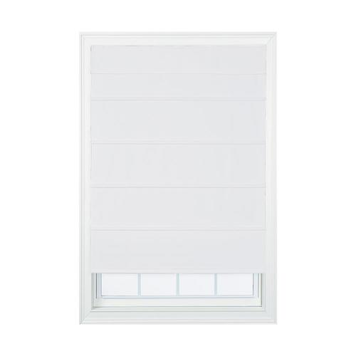 White Light Filtering Cordless Roman Shade (Actual 35in x 64in) at