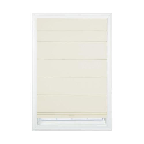 Off White Room Darkening Cordless Roman Shade (Actual: 48 ...