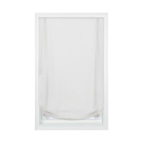 23-in x 64-in White Light Filtering Cordless Roman Shade in the Window Shades department at Lowes.com  23-in x 64-in White Light... 