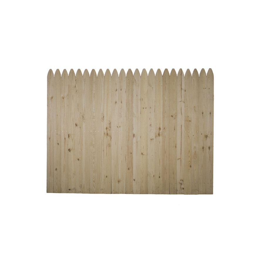 Potomac Supply Corporation 8 X 6 Pine Stockade Wood Fence Panel At   000738610427 