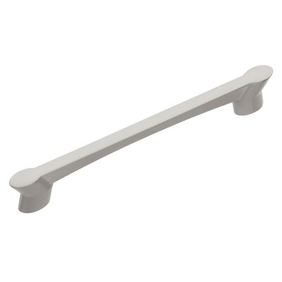 rectangular velocity hardware bar hickory nickel polished pull cabinet door lowes