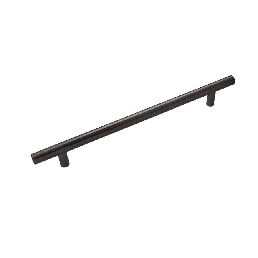 Hickory Hardware Bar Pull Brushed Black Nickel Rectangular Bar Cabinet Pull at Lowes.com