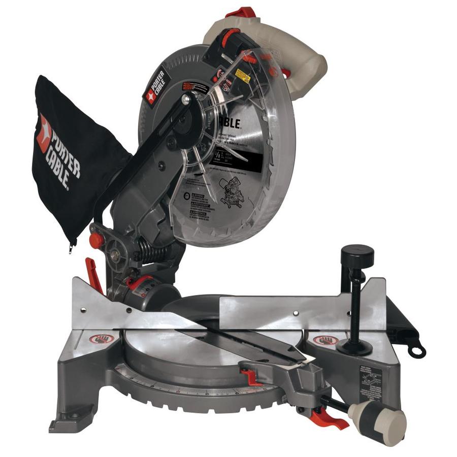 PORTER-CABLE 10-in 15-Amp Single Bevel Laser Folding Compound Miter Saw ...