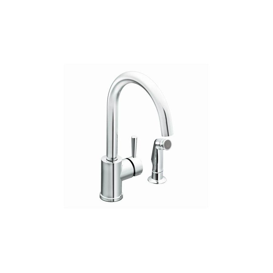 Moen CA7106 Level Chrome High-arc Kitchen Faucet with Side Spray