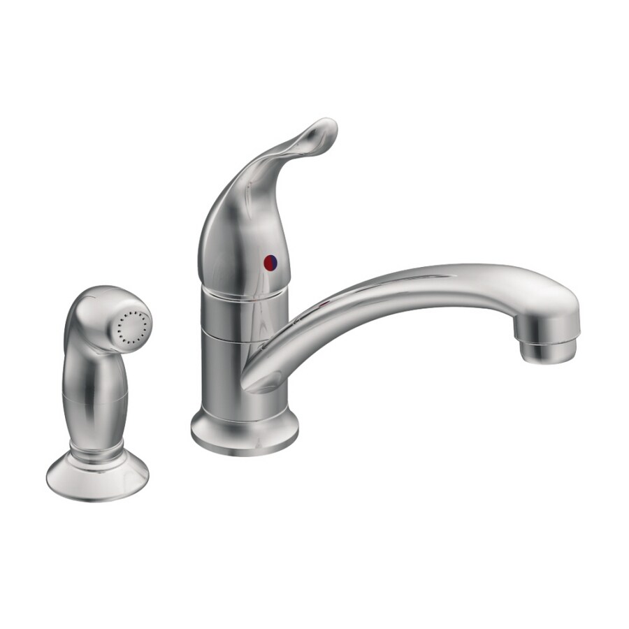 Moen Chateau Chrome Low-arc Kitchen Faucet with Side Spray at Lowes.com