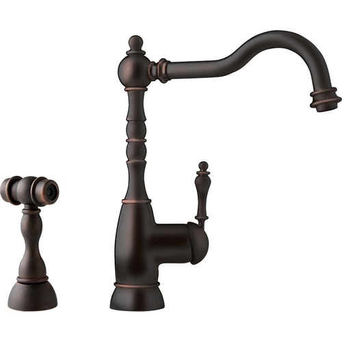 Franke Farm House Old World Bronze 1Handle HighArc Kitchen Faucet in