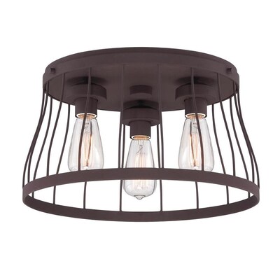 Designers Fountain Brooklyn 16-in Bronze Modern/Contemporary Incandescent Flush Mount Light Designers Fountain Brooklyn 16-in Bronze Modern/Contemporary Incandescent Flush Mount Light