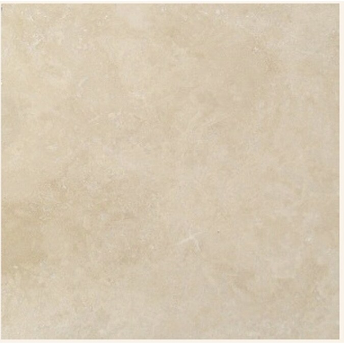 18" x 18" Light Ivory Natural Travertine Floor Tile at Lowes.com