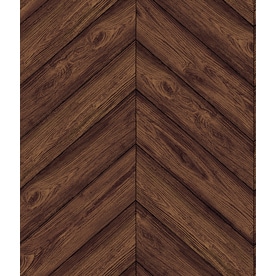 L And Stick Wallpaper At Lowes Tempaper Textured 56 Sq Ft Walnut Vinyl Wood L And Stick Wallpaper