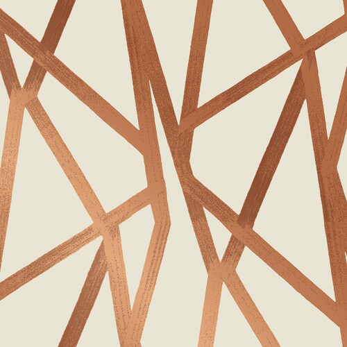 Tempaper Genevieve Gorder 56-sq ft Urban Bronze Vinyl Abstract Self