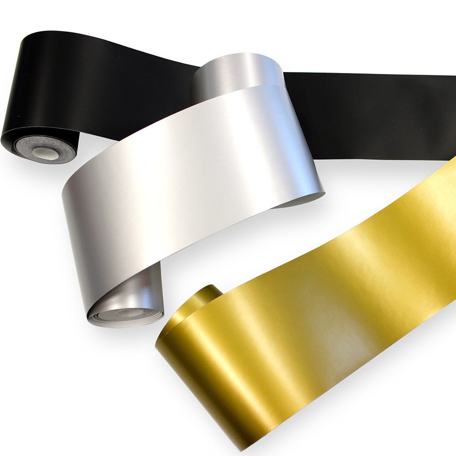 Tempaper Stripes 6.6sq ft Black Vinyl Stripes Peel and Stick Wallpaper